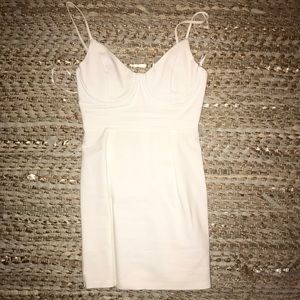 White mini dress